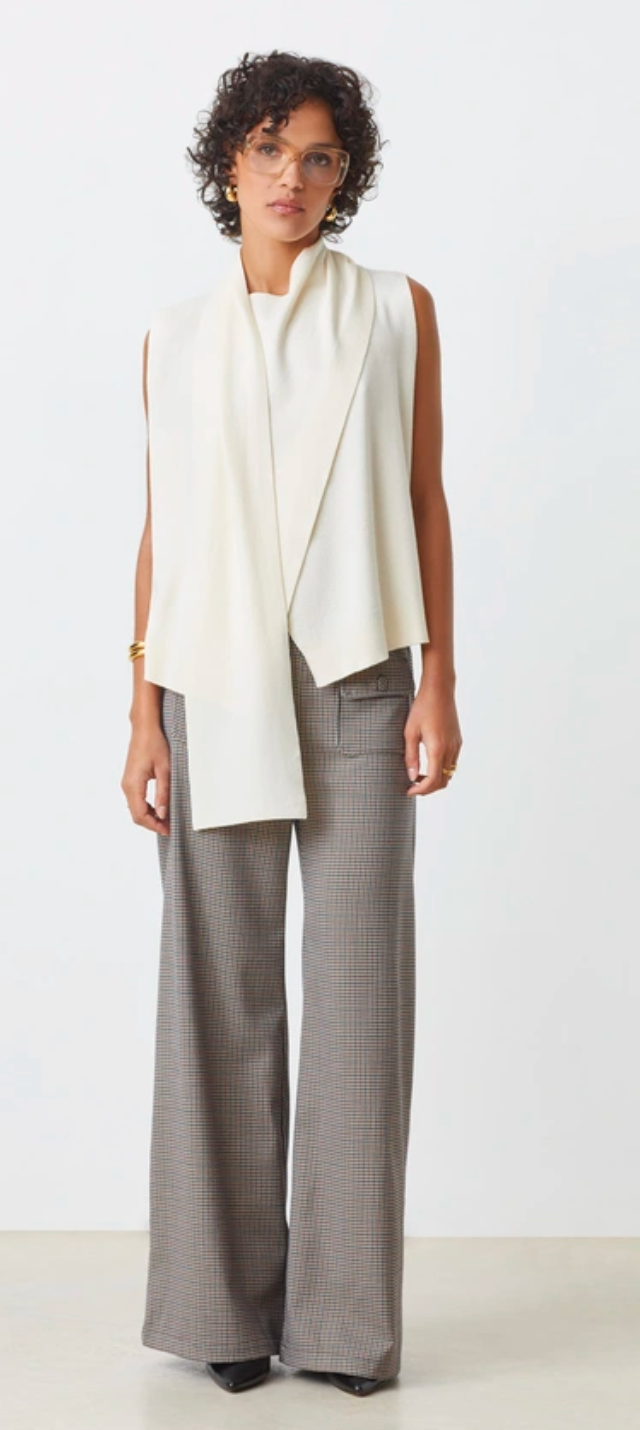 John Flared Checked Trousers