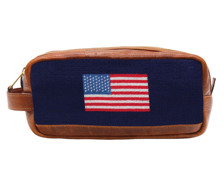American Flag Toiletry Bag (Dark Navy)