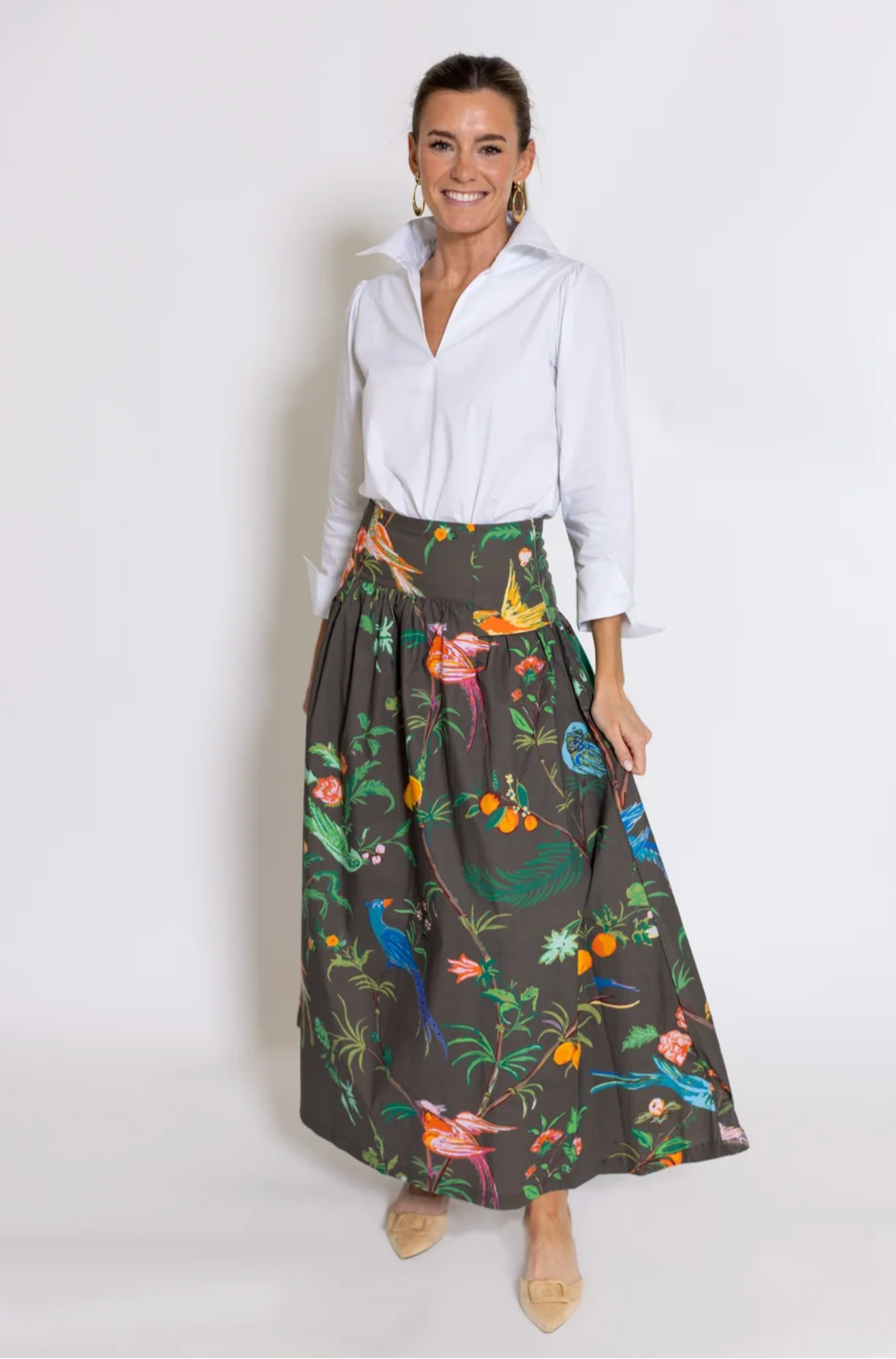 House of MBR Sadie Drop Waist Skirt