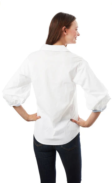 Puff Sleeve White