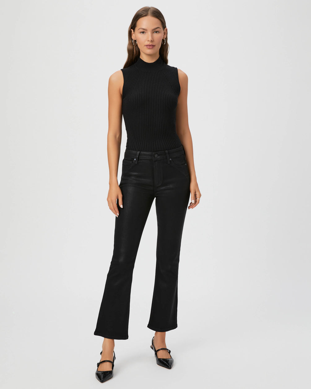 Claudine Pant in Black Luxe