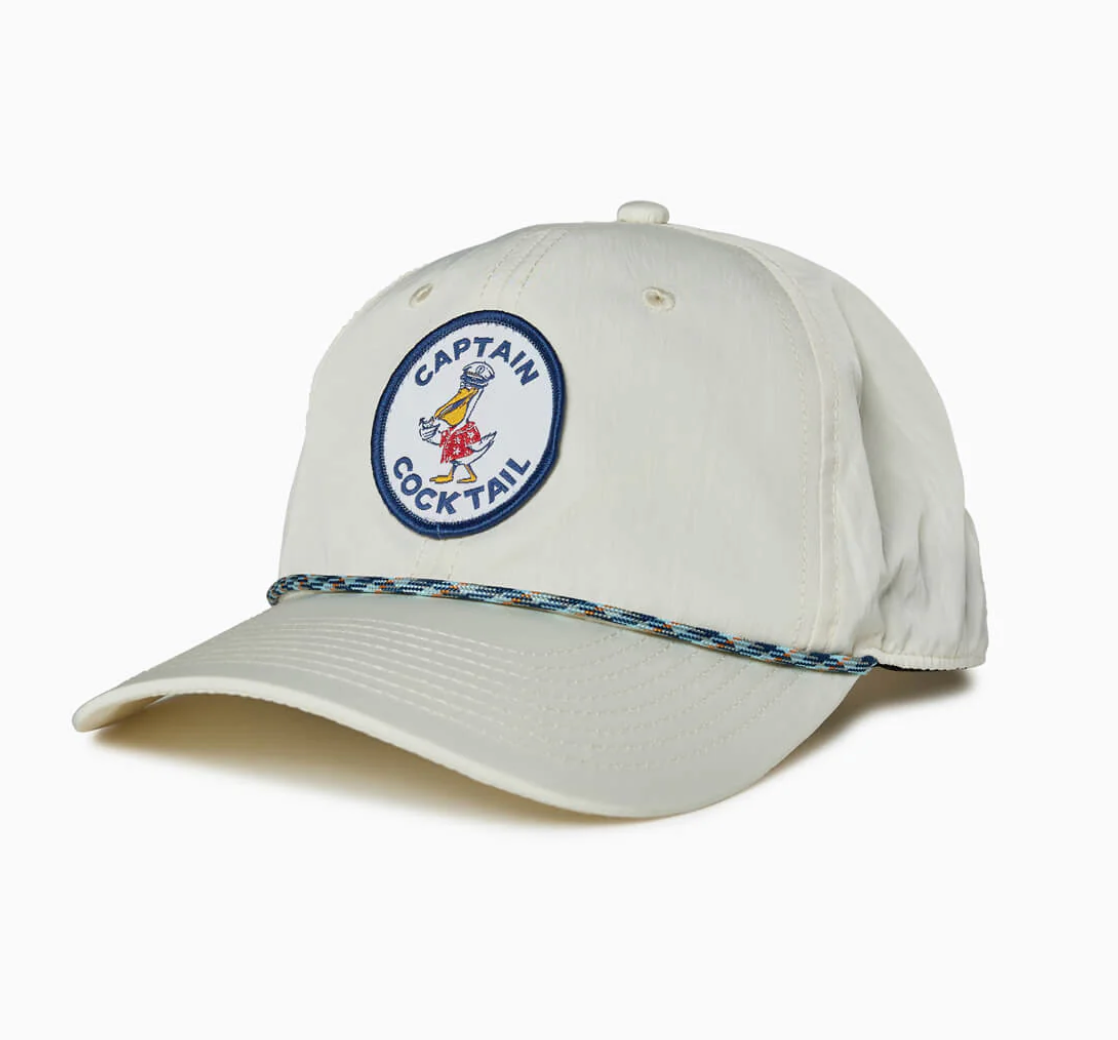 Captain Cocktail-5 Panel Snapback Hat