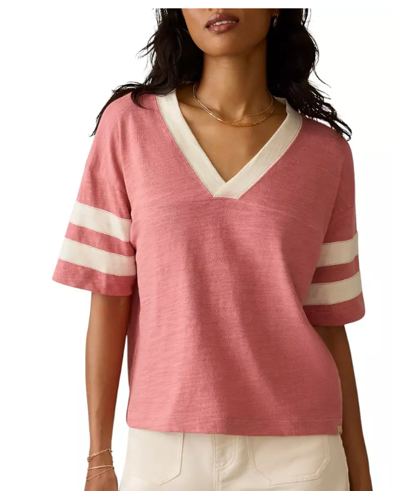 Sunwashed Midweight Organic Varsity Tee
