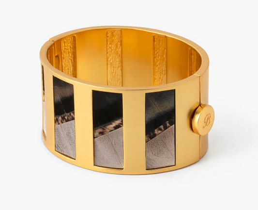 Nia Striped Hinge Cuff
