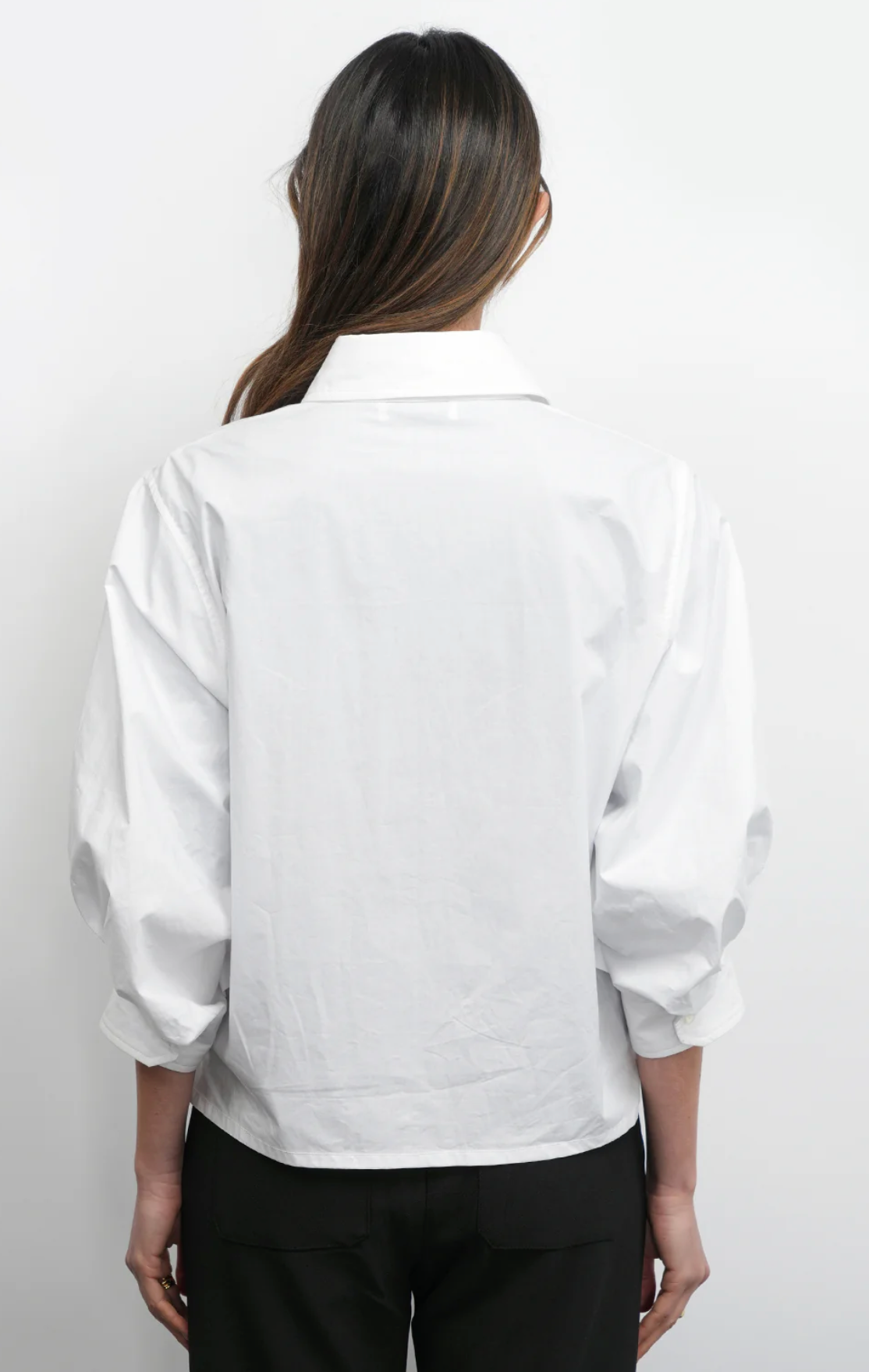 Thea Oversized Lantern Sleeve Button Down Shirt