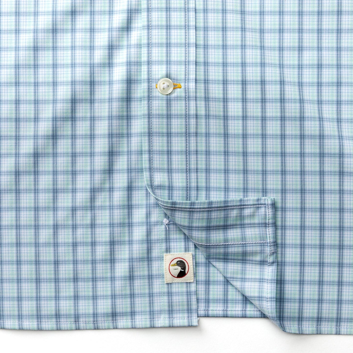 Performance Poplin Sport Shirt in Seafoam Green