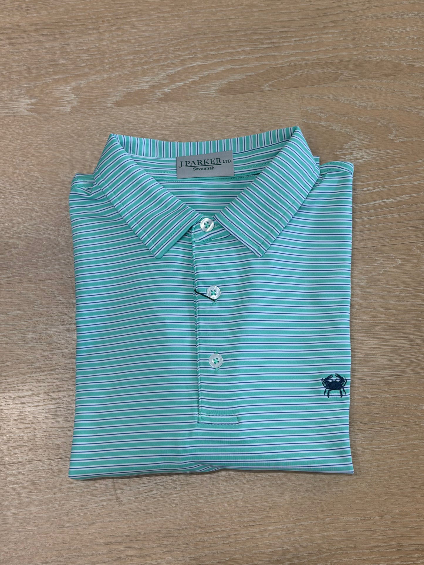 The Marsh Stripe Performance Polo