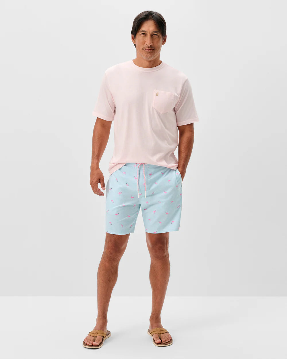 Half Elastic 7" Swim Trunks in Sardinia