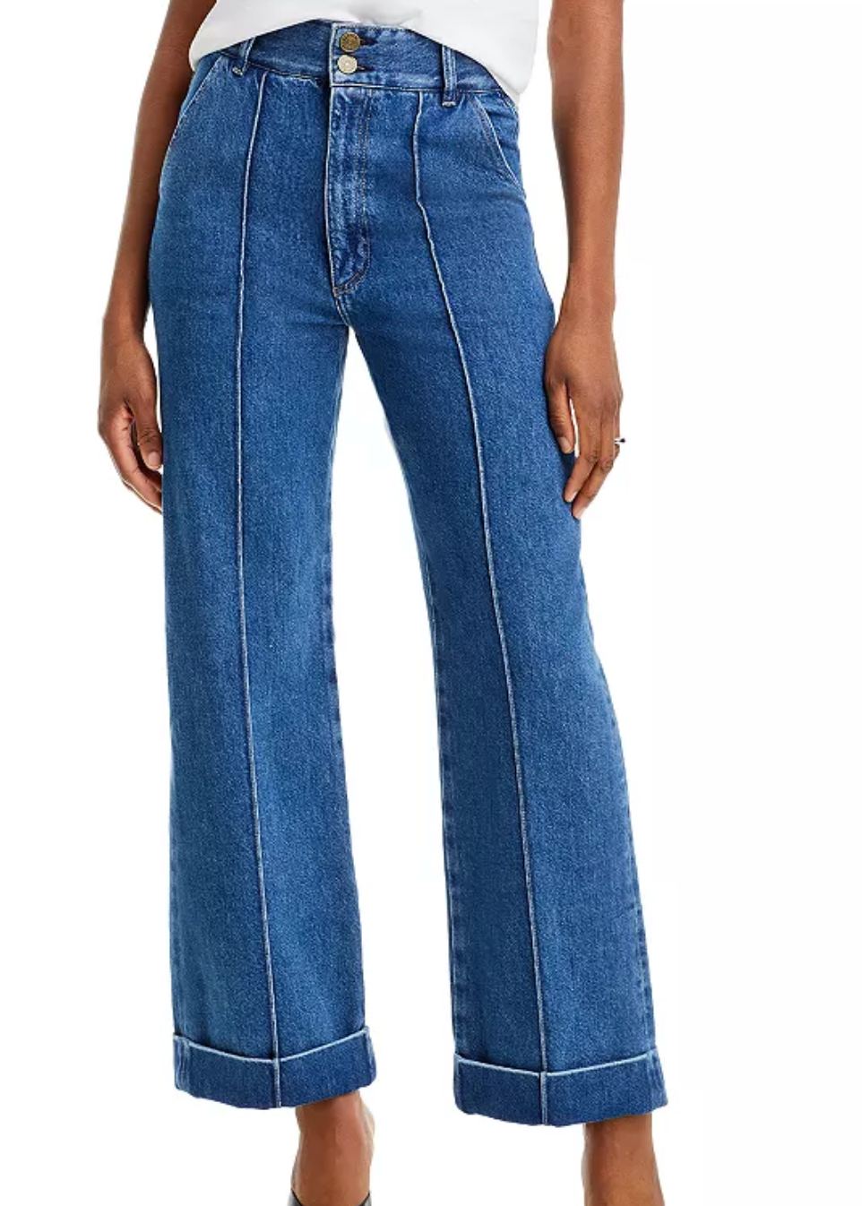70s Cuffed Jeans