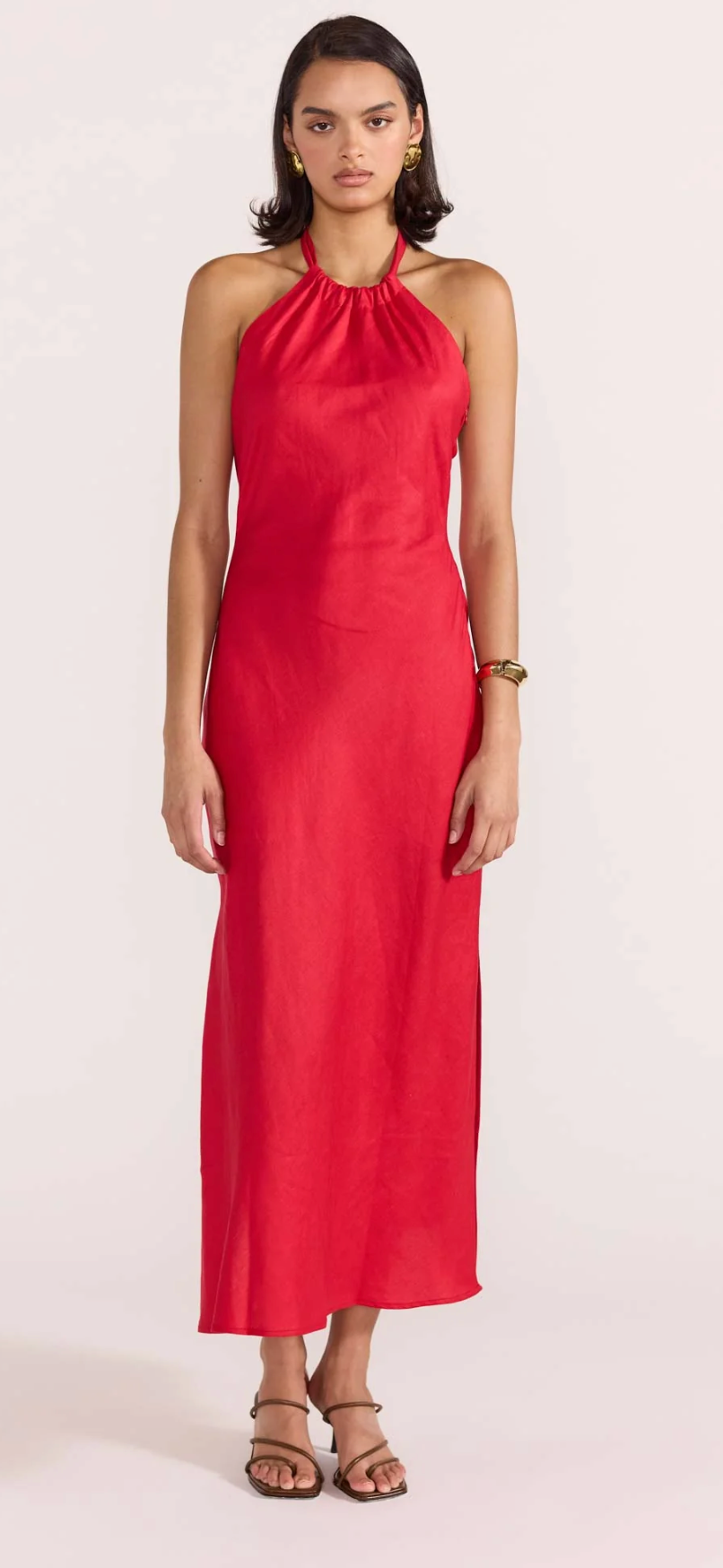 Amana Halter Bias Dress
