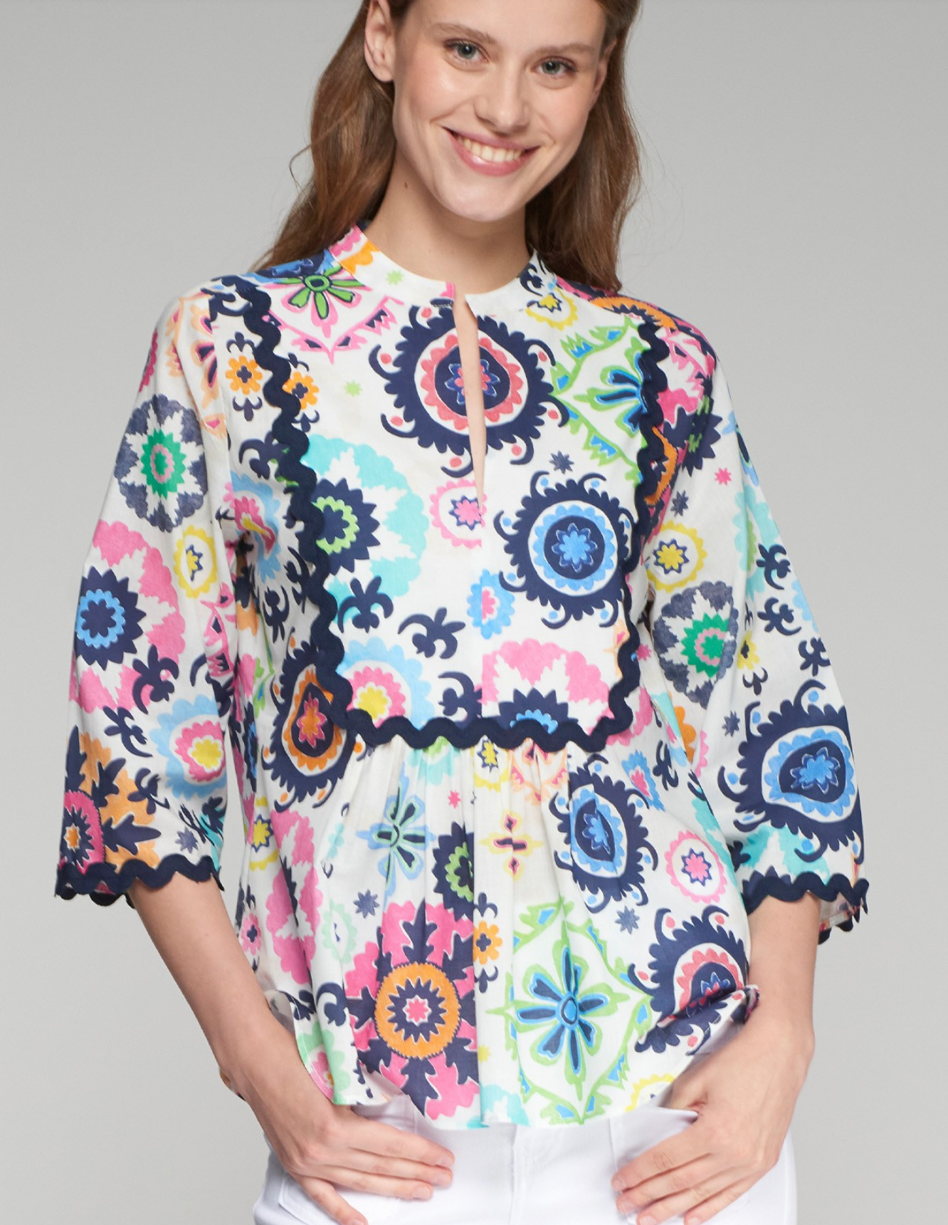 Valerie Suzani Multicolor Voile Shirt