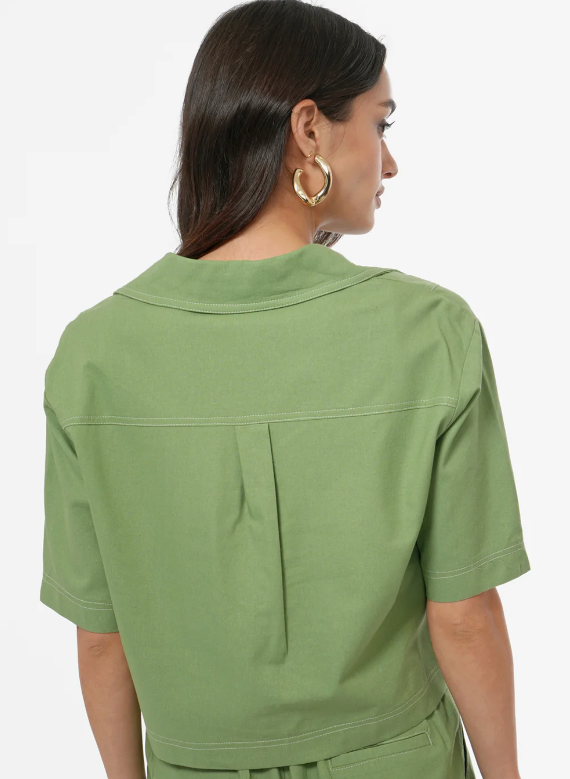 Cecilia Boxy Cropped Shirt