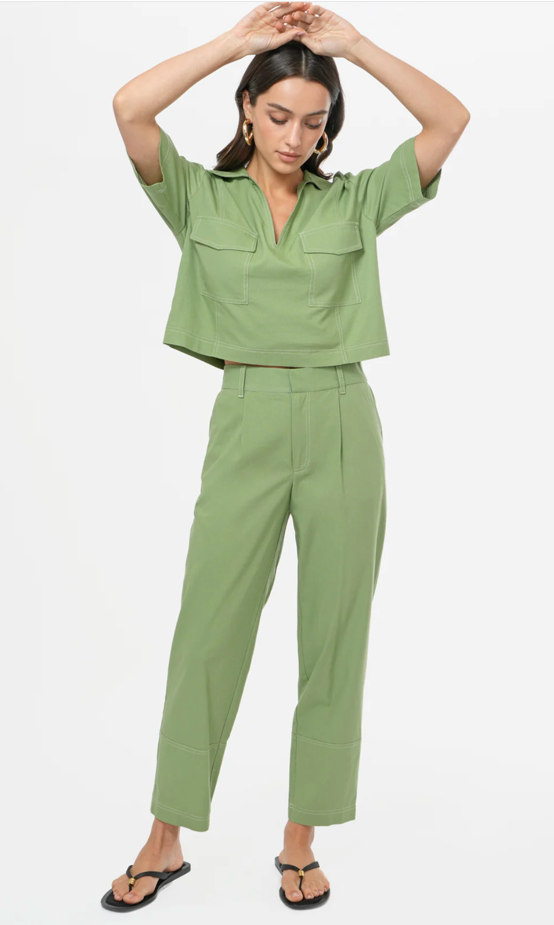 Cecilia Boxy Cropped Shirt