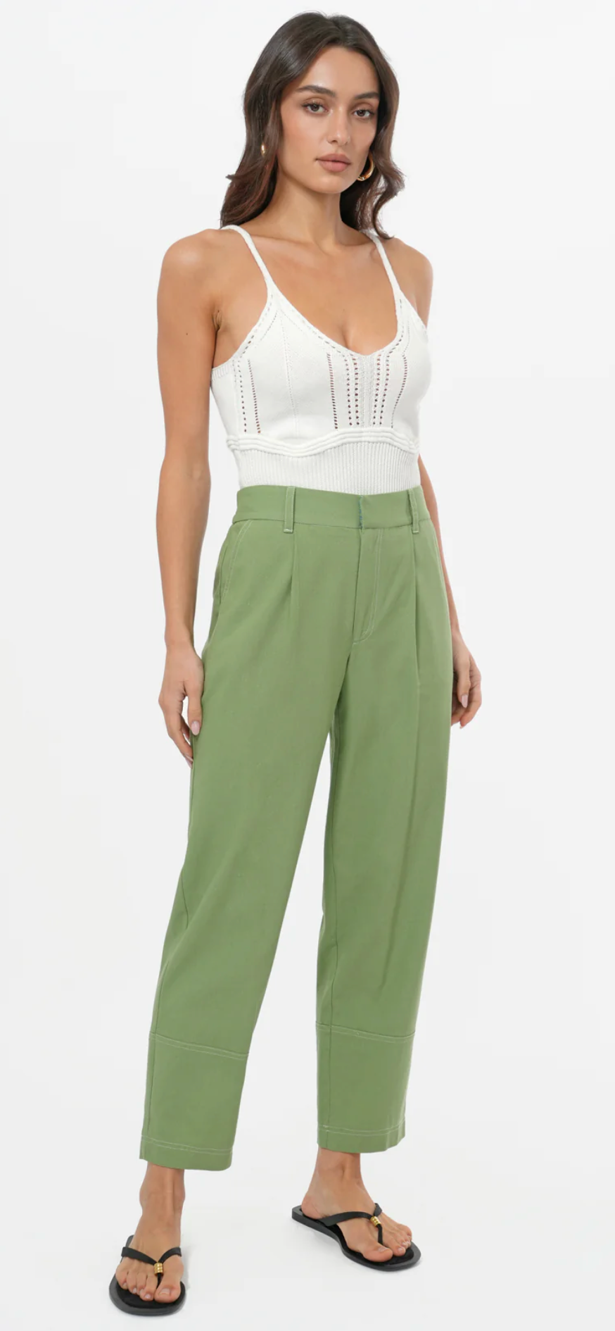 Cecilia Cropped Barrel Pants