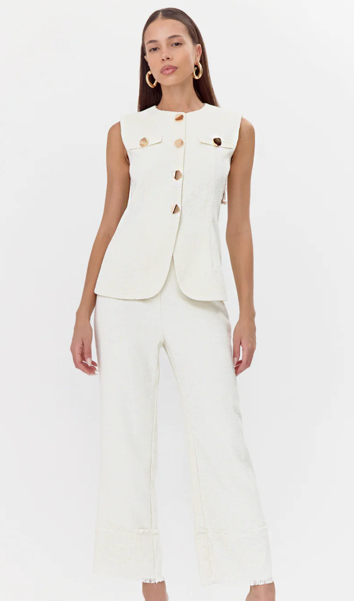 Jackie Tweed High Waist Trouser