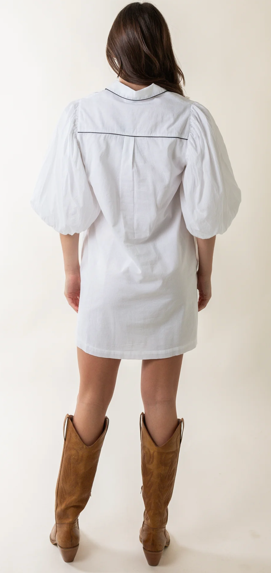 Cassia Balloon Sleeves Dress
