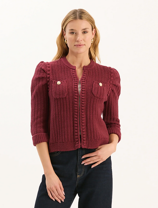 Liza Cotton Blend Knit Jacket