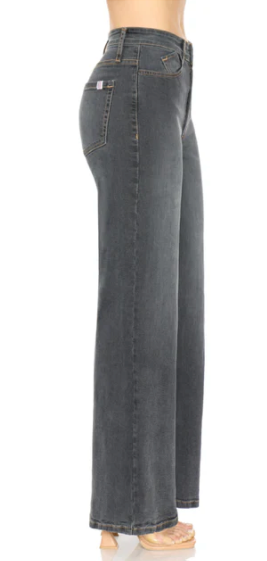 Fly Girl-Mid Rise-Wide Leg Jean