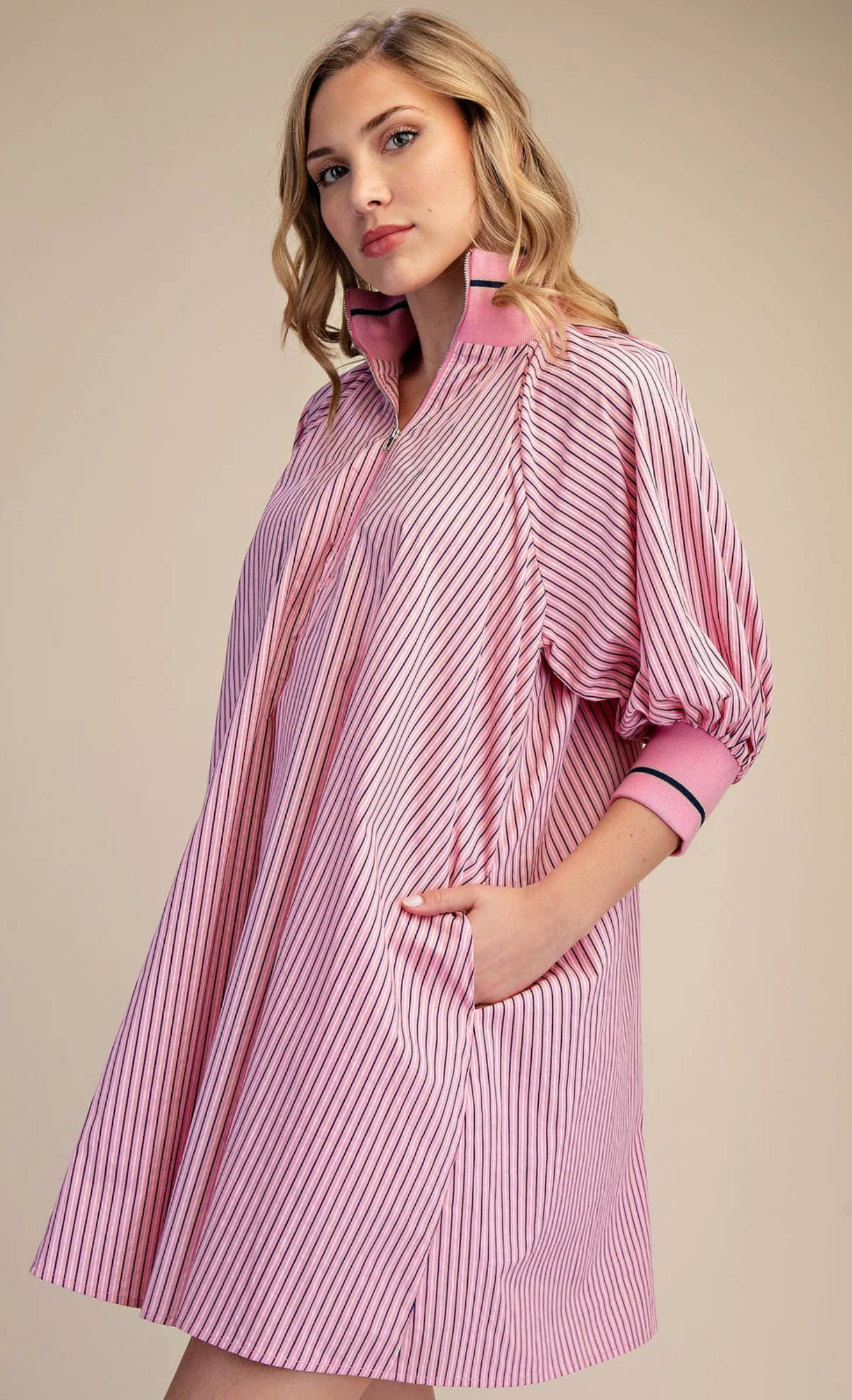 pink parker dress Parker Long Dress Long in Pale Pink with Multi-pastel  Safiyaa London