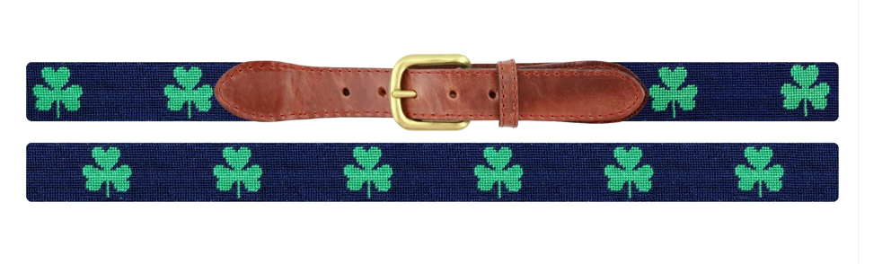 Navy Shamrock Belt