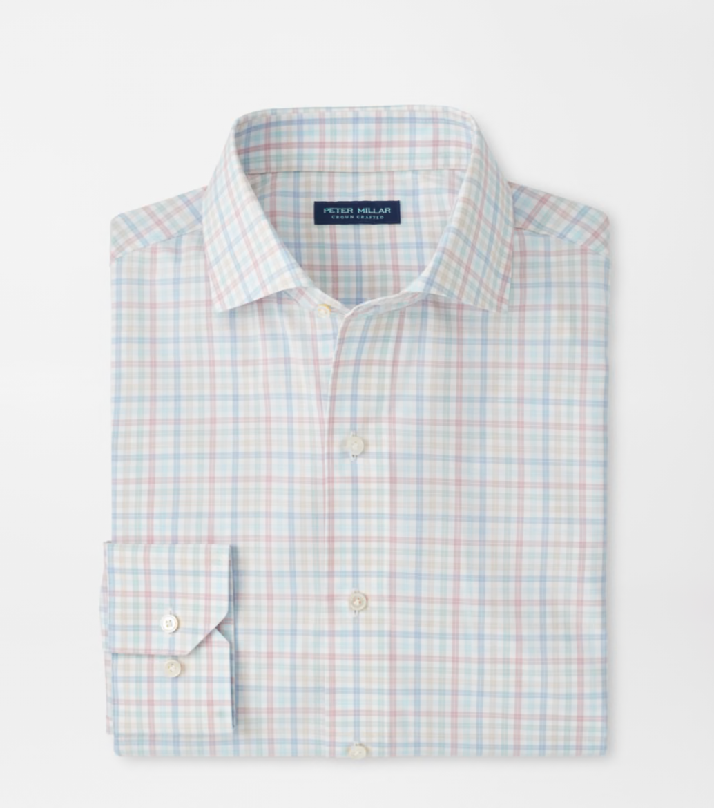 Basin Performance Poplin Sport Shirt in Multi