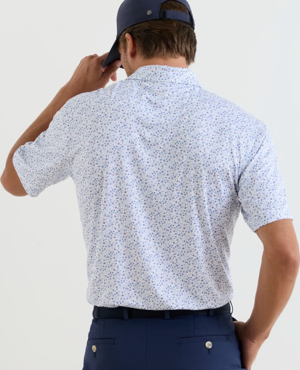Oyster Roast Performance Jersey Polo in White