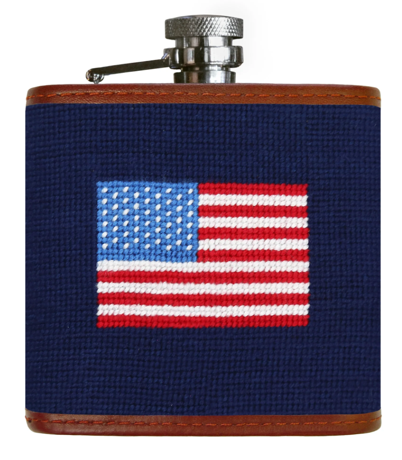 American Flag Flask (Dark Navy)