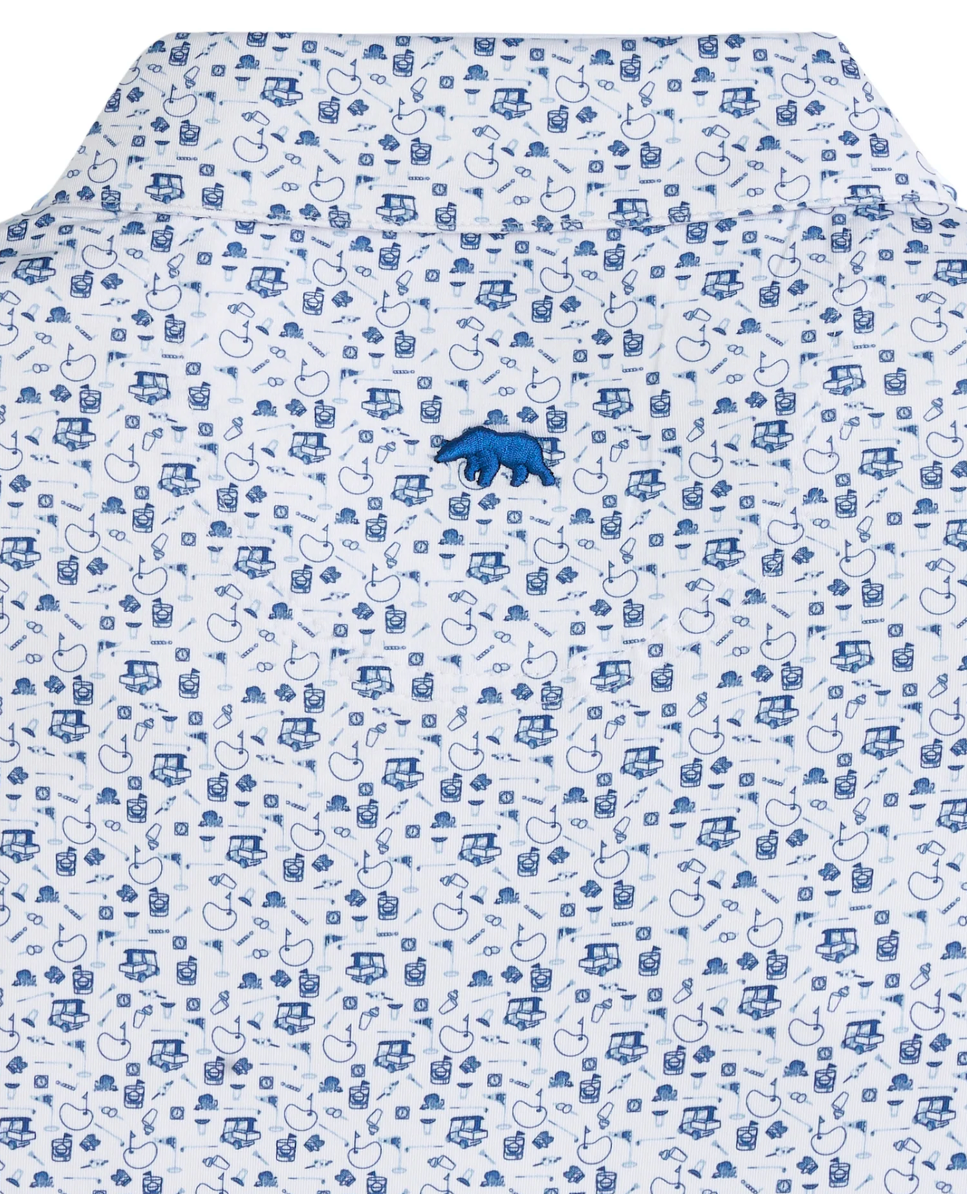 19th Hole Printed Performance in Ensign Blue
