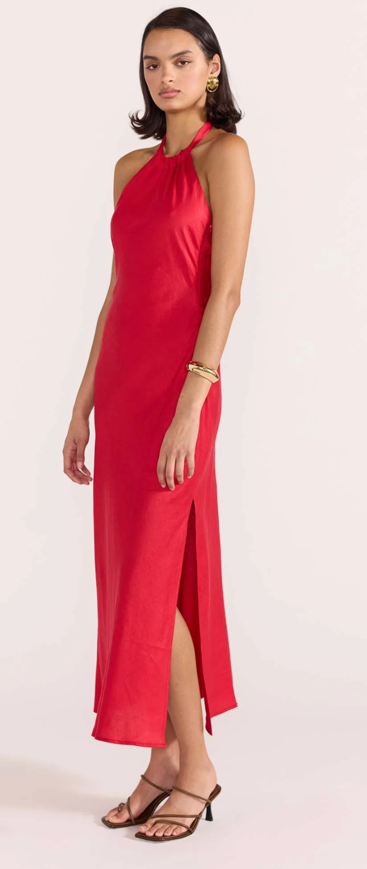 Amana Halter Bias Dress