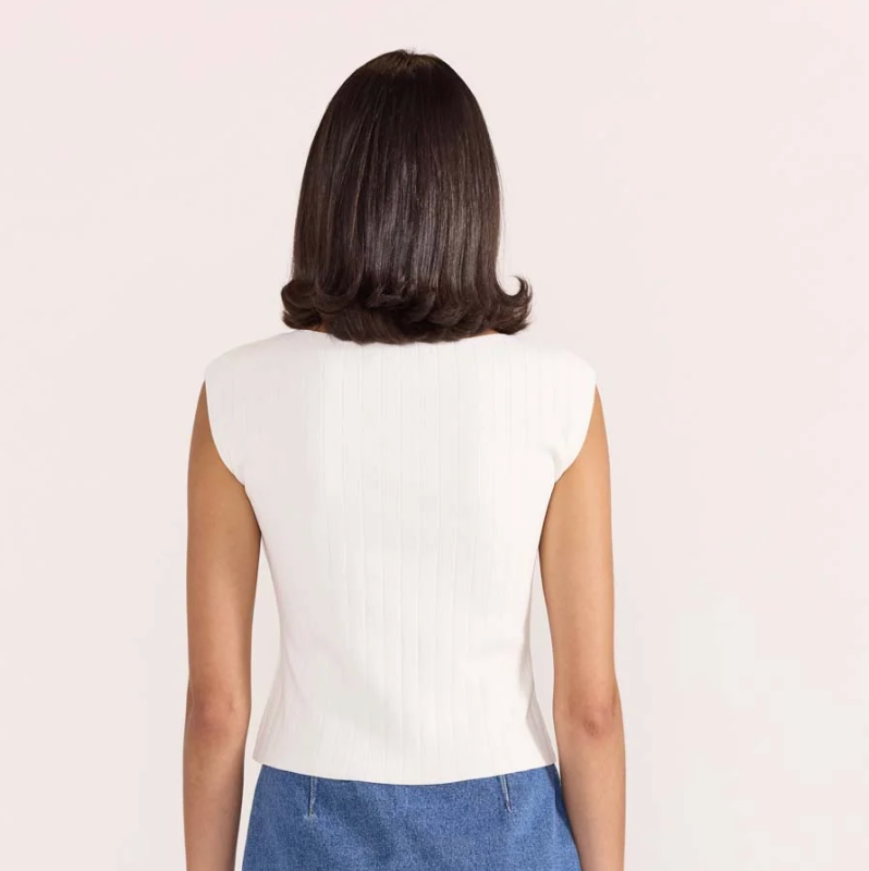 Avina Boat Neck Knit Top