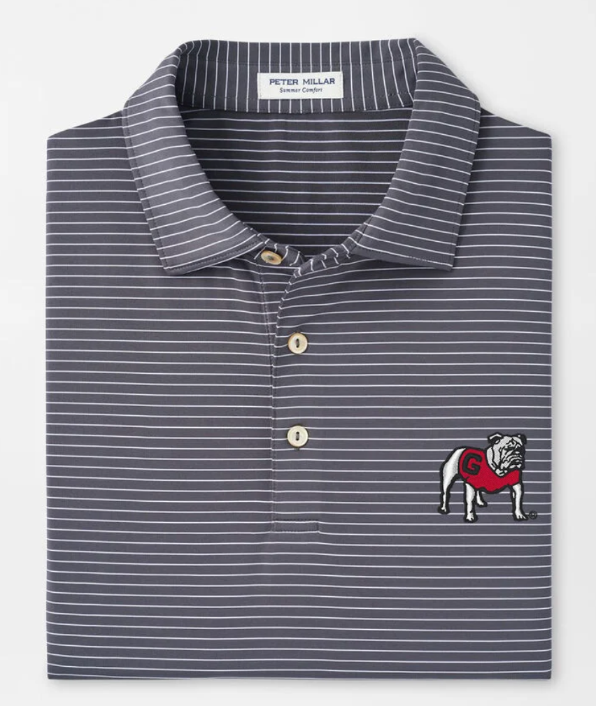 Georgia Standing Bulldog Hemlock Performance Jersey Polo