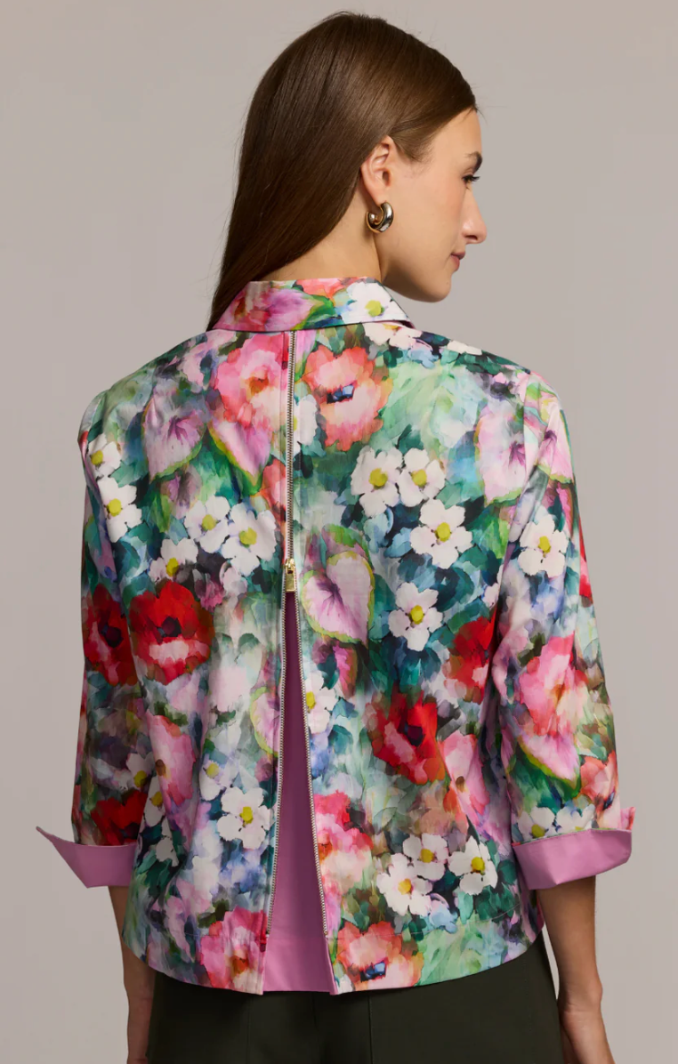New Xena 3/4 Watercolor Garden Shirt