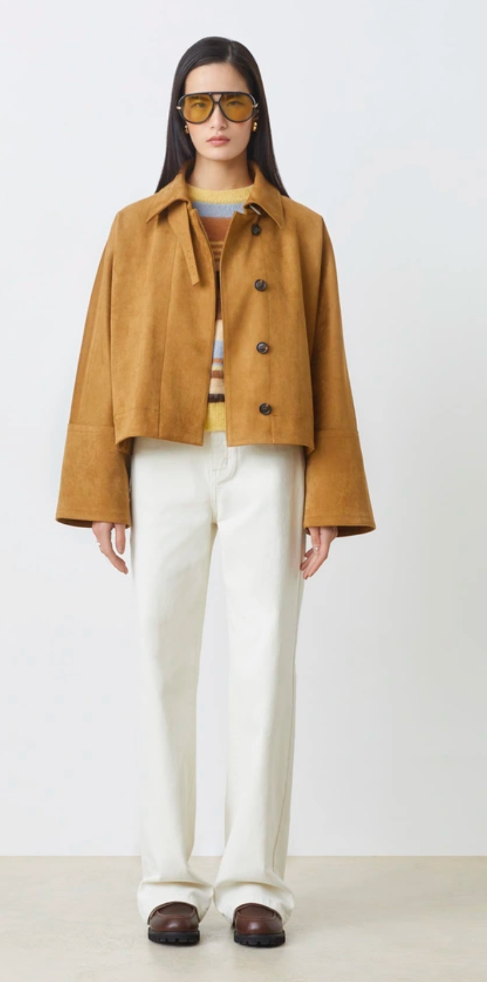 Eloiz Short Simili Suede Coat