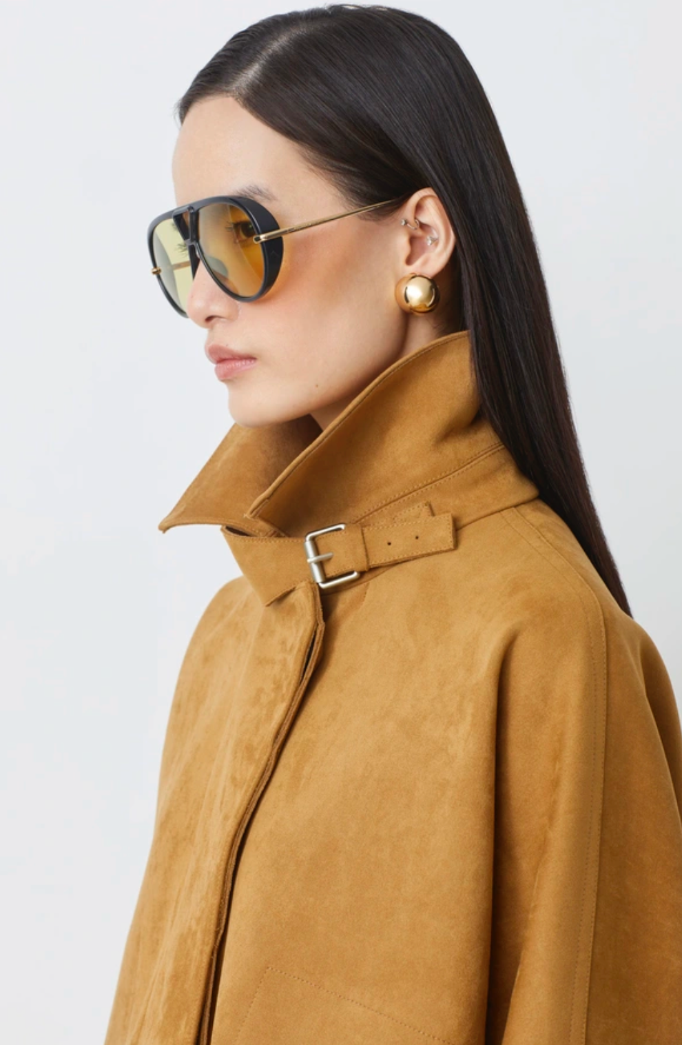 Eloiz Short Simili Suede Coat