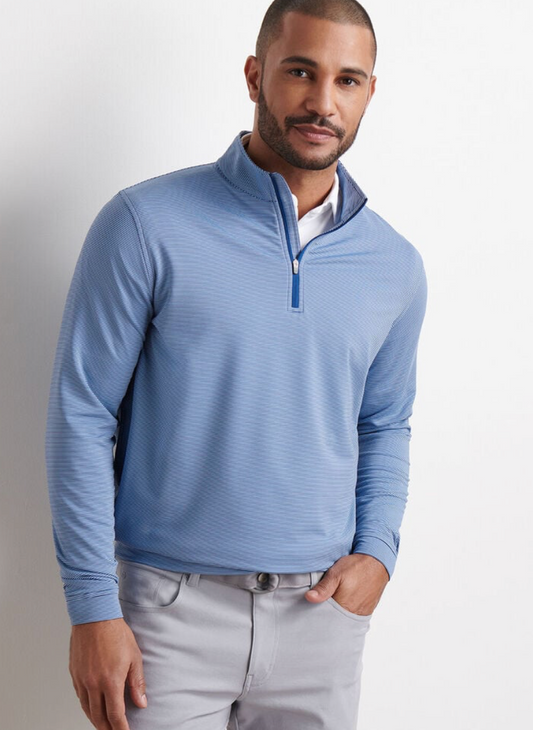 Crown Sport-Perth Sugar Stripe Performance Quarter Zip