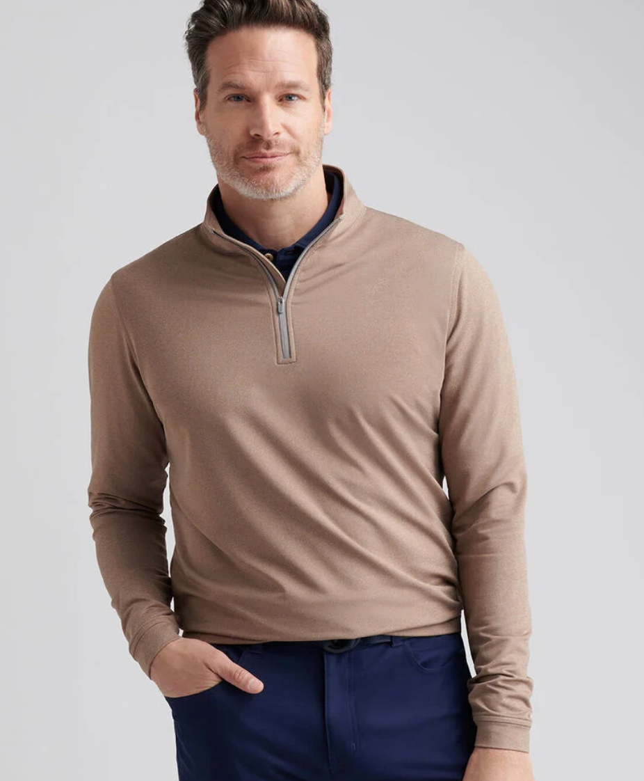 Crown Sport-Perth Mélange Performance Quarter Zip