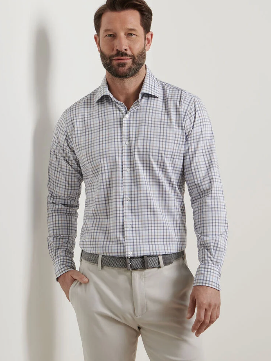 Crown-North Coast Crown Lite Cotton-Stretch Sport Shirt