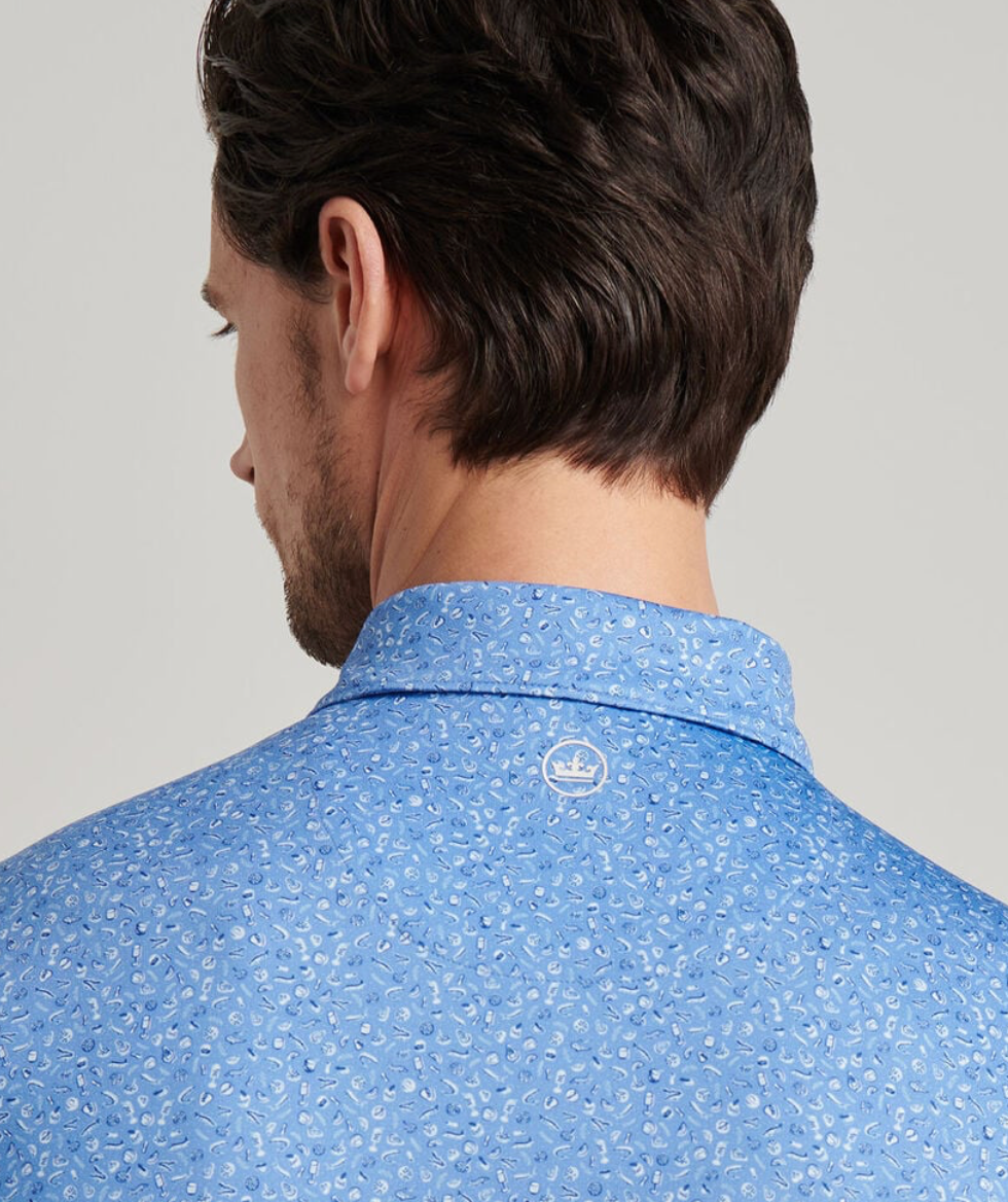 Crown Sport-Champagne And Caviar Performance Jersey Polo