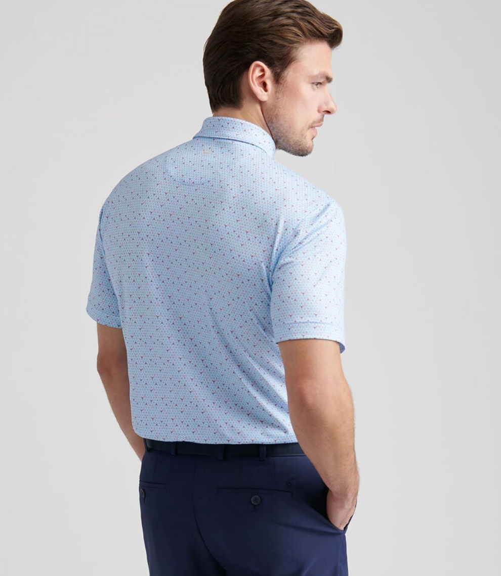 Crown Sport-Costanzo Geo Performance Jersey Polo