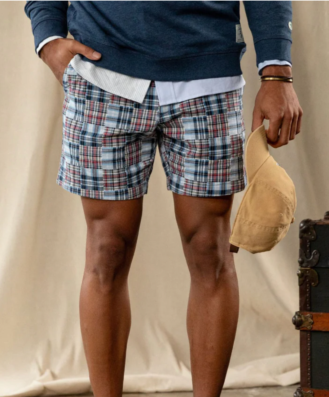 DH 7” Madras Gold School Chino Short