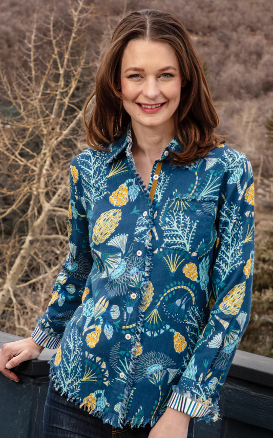 Cape Cod Fringe Button Down