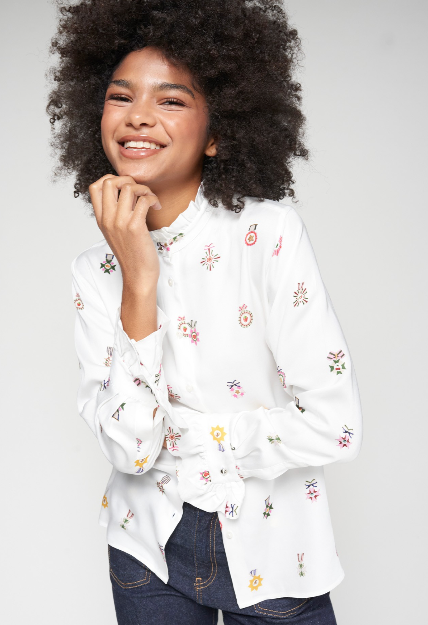 Shirt Nicola Escarapelas Print