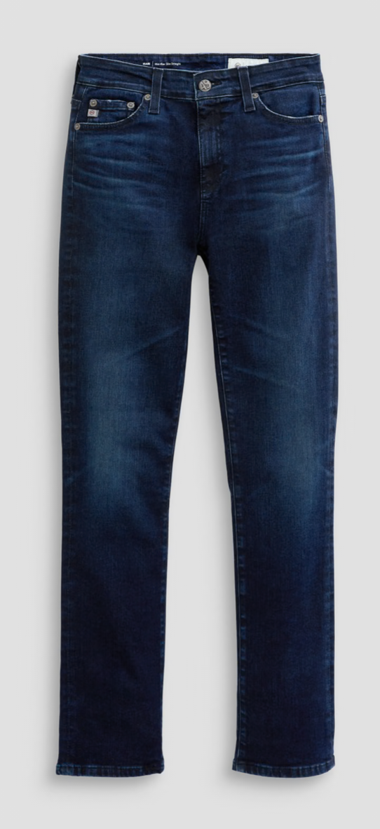 Mari-Mid Rise Slim Straight
