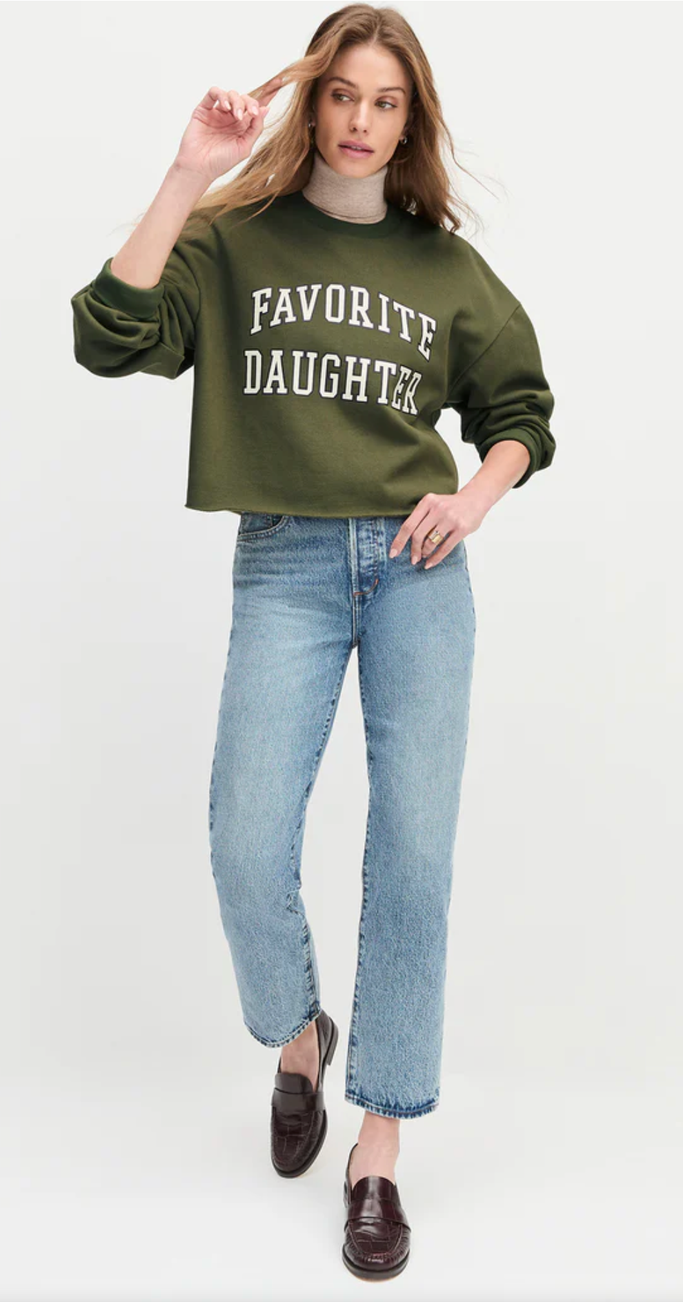 The Cropped Collegiate Sweatshirt