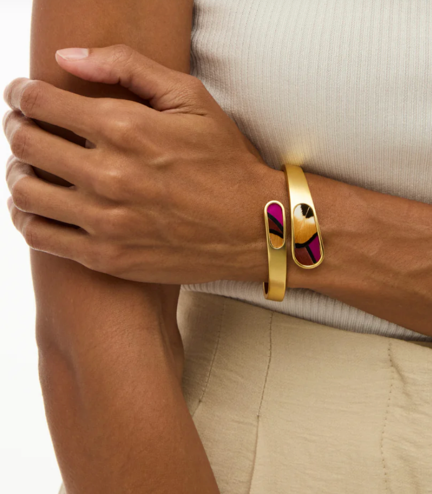 Aaliyah Bezel Hinge Cuff