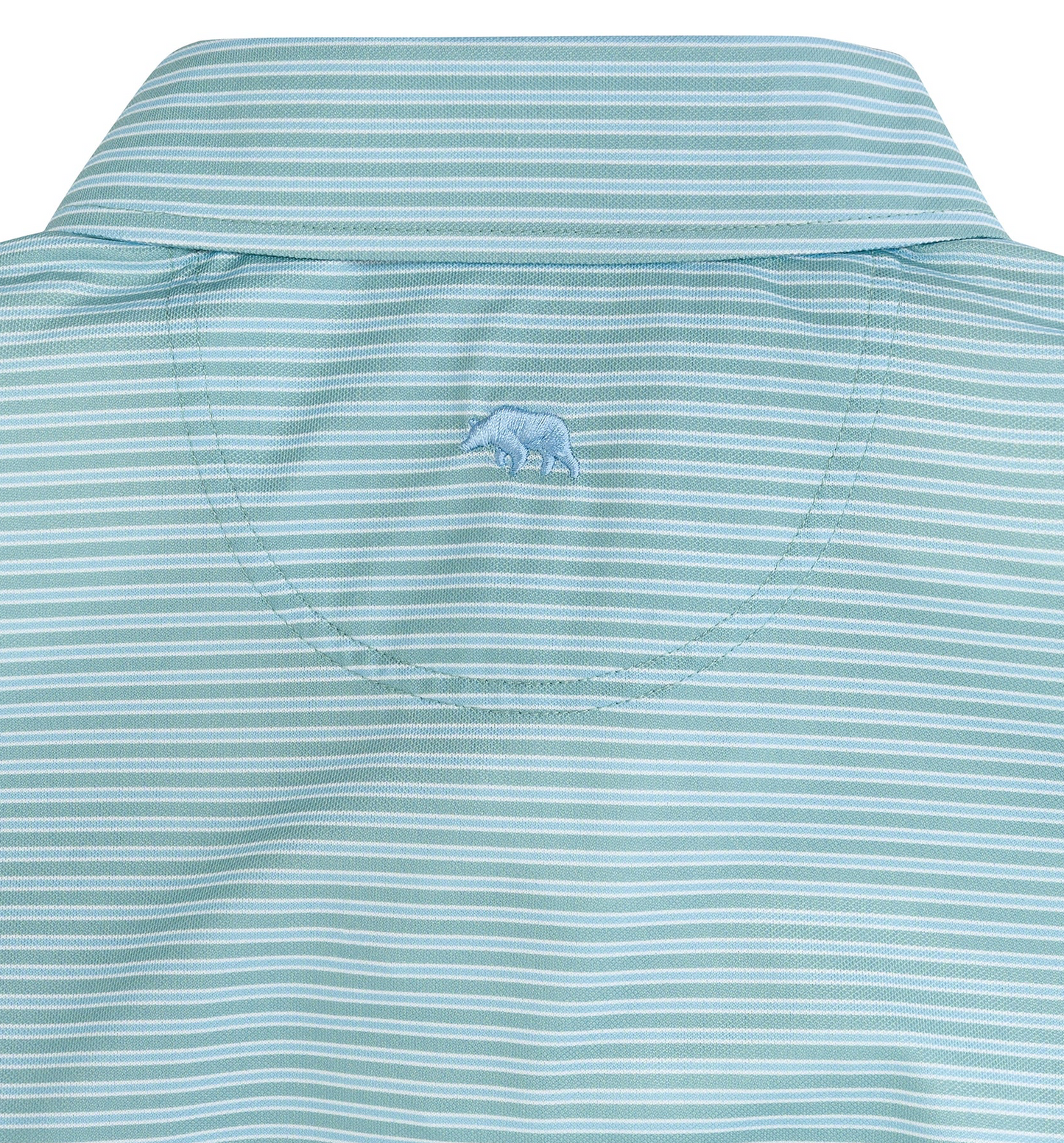 Trophy Stripe Performance Pique Polo-Aquifer