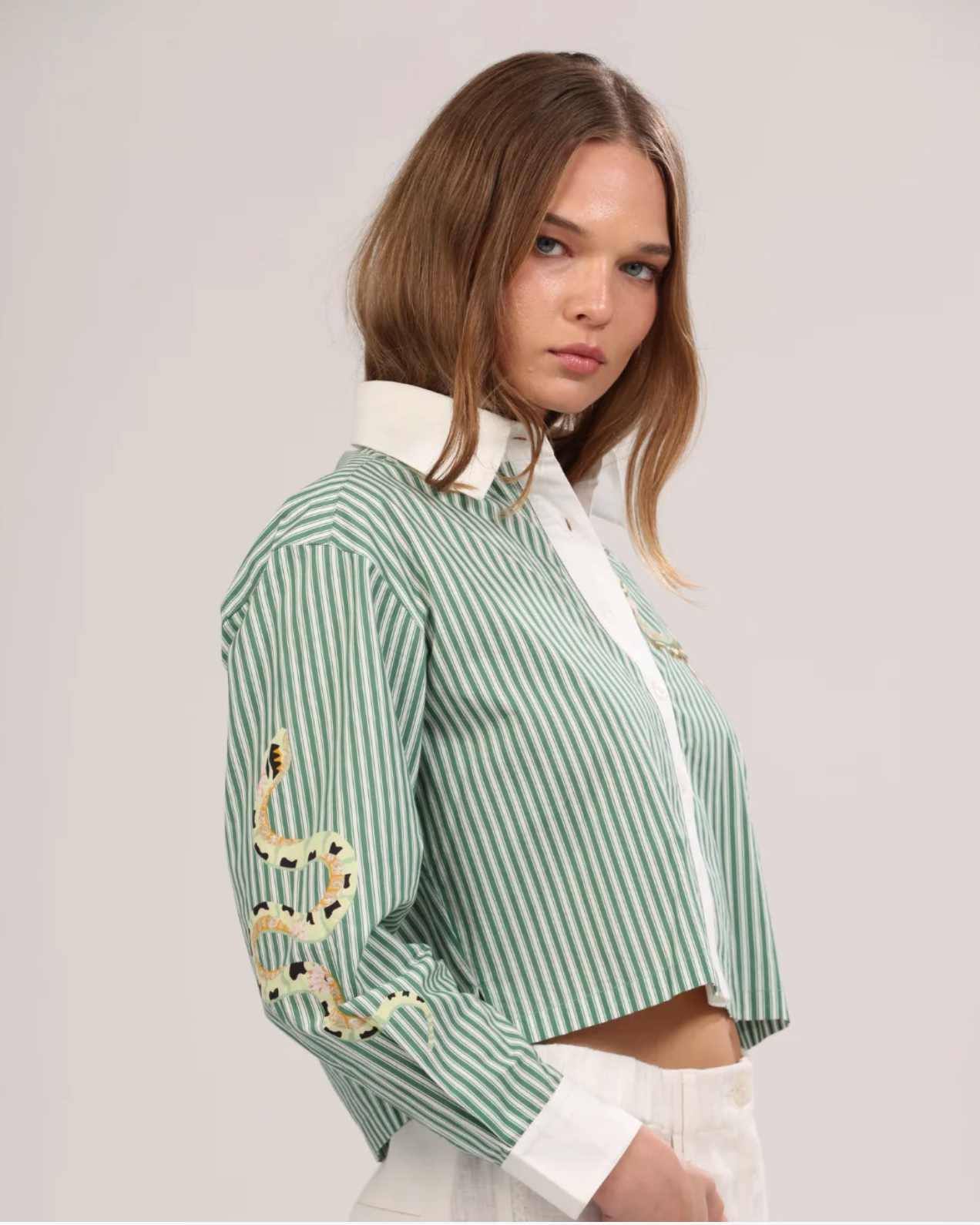 Las Sureñas Poplin Snake Shirt