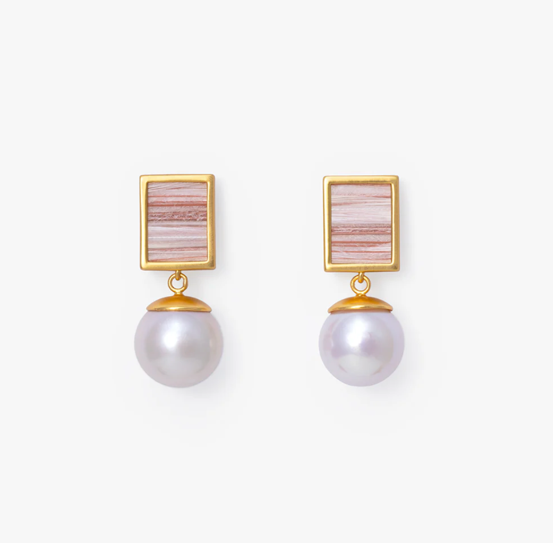 Brackish Romance Teardrop Pearl Studs