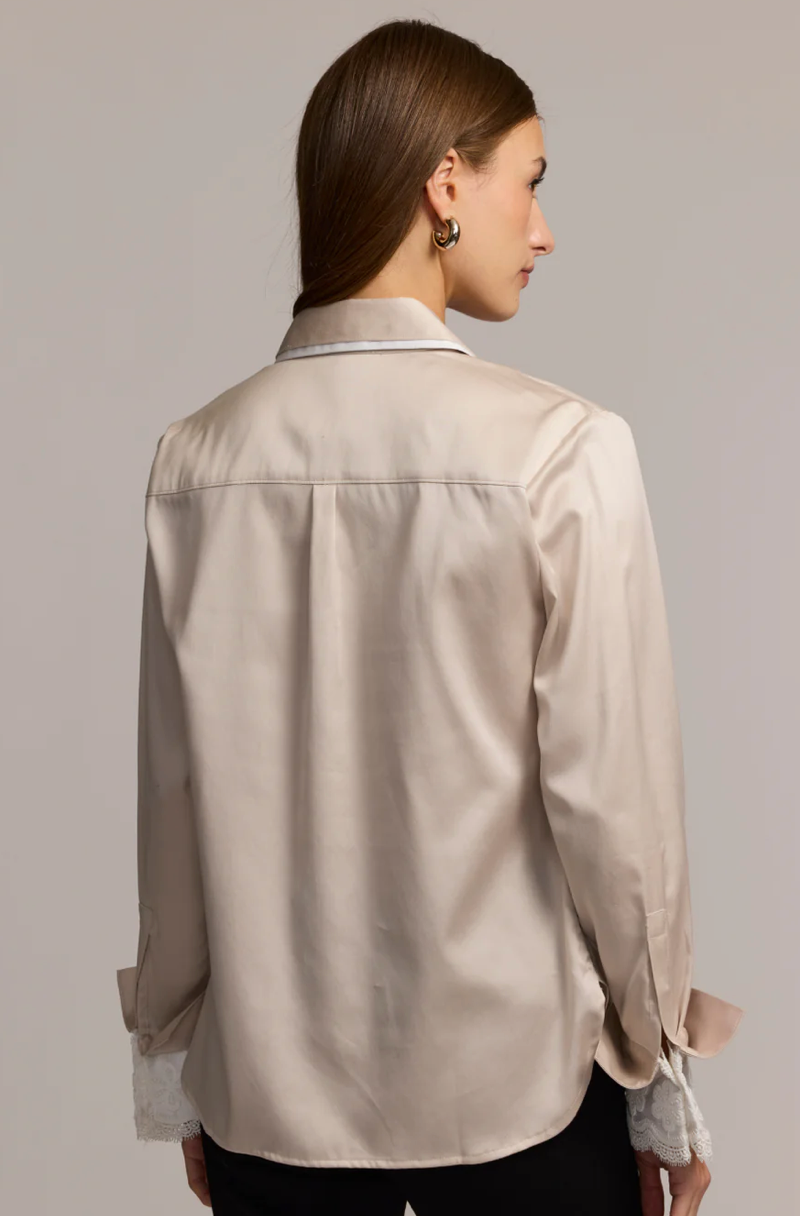 Margot Long Sleeve Satin Shirt