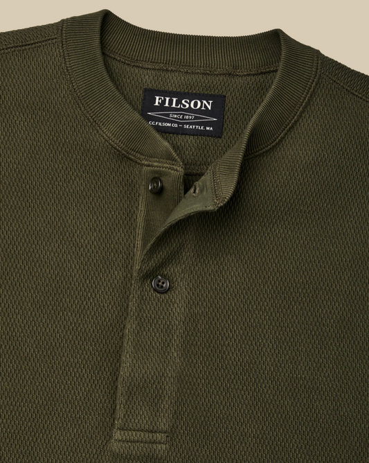 Waffle Knit Thermal Crewneck